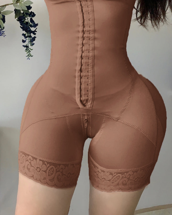 Hook And Eye Button Sleeveless Women's Shapewear