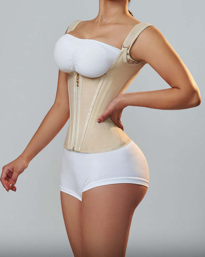 Ultra Waist Girdle With 13 Wheels With Brooches And Closure, Creates Hourglass Silhouette
