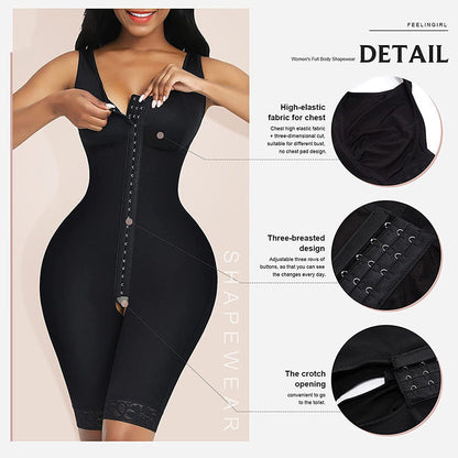 Open Crotch Body Corset Full Body Shaper