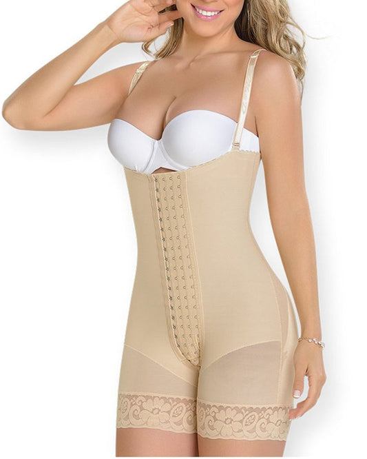 Body con tirantes en los hombros y escote en V para mujer 