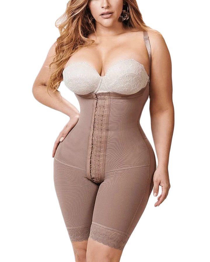 Knee Length Under Bust Shapewear for Women Postpartum Corsets