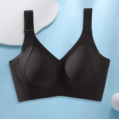 TIKTOK HOTSALES Women's Ribbed Push Up Adjustable Wireless Bra