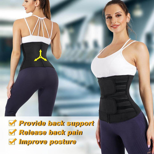 Sauna Slimming Waist Trainer with 2 Straps