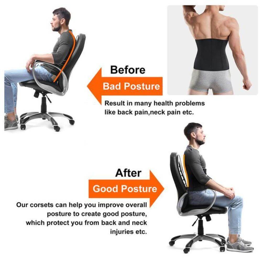 Slimming Body Sauna Sport Waist Trainer for Men