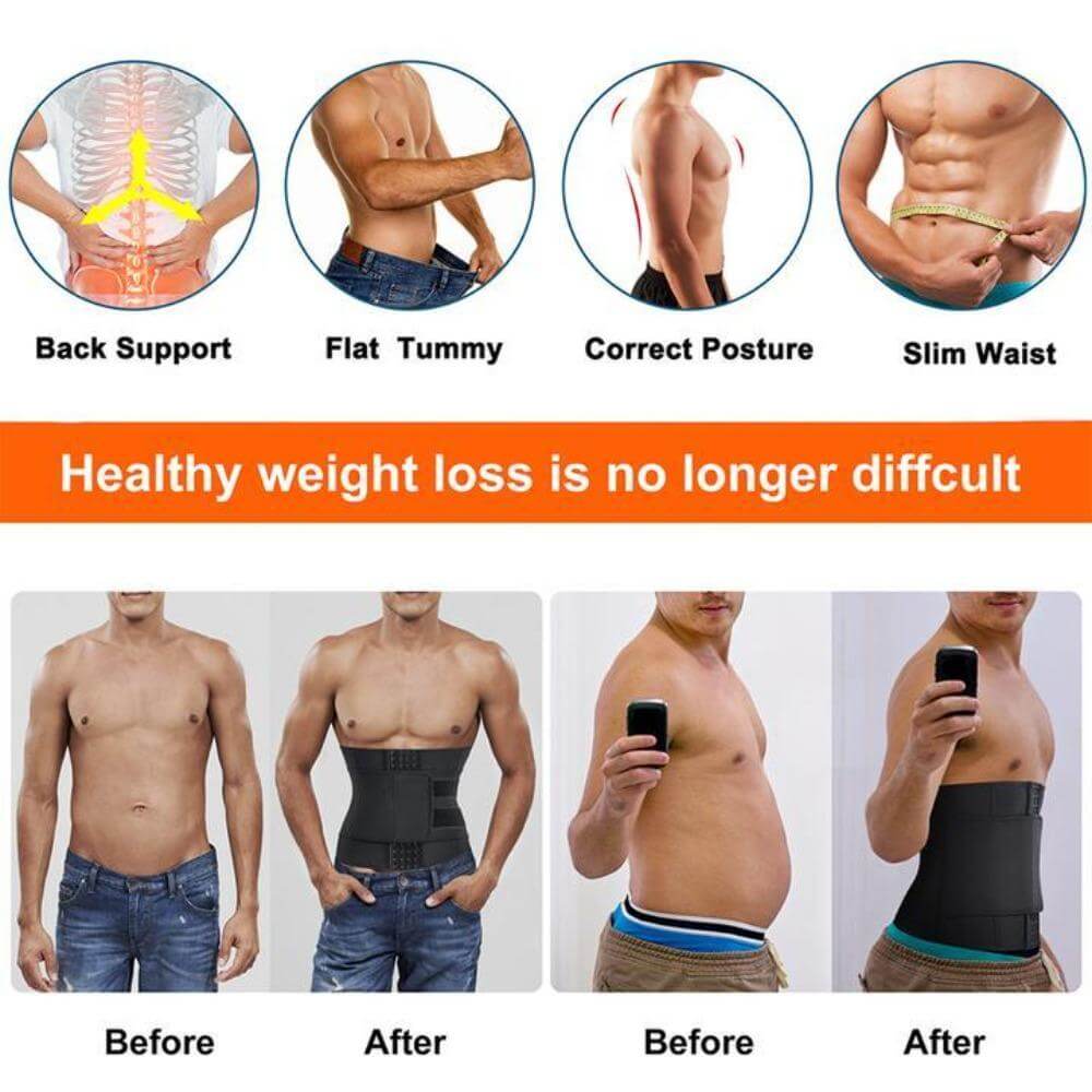 Slimming Body Sauna Sport Waist Trainer for Men