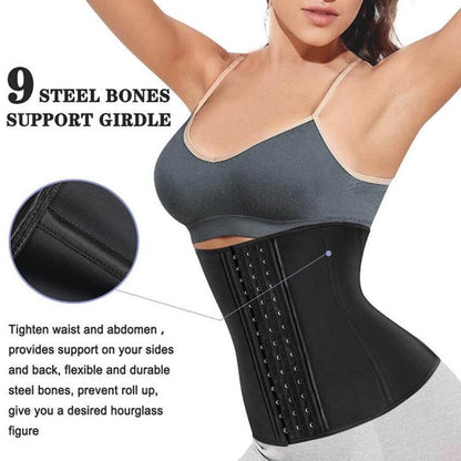 Women Latex Workout Waist Cincher