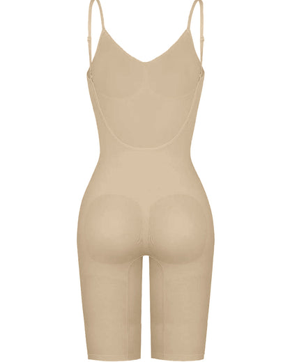 Seamless Backless Mid-Length Full Body Shaper