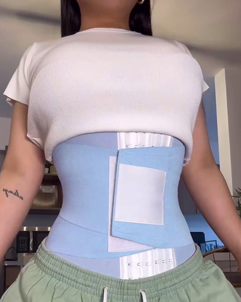29 Steel Bone Invisible Hook And Zip Waist Trainer