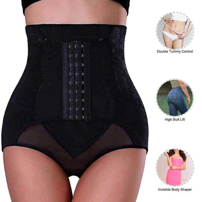 Women High Waist Sheer Butt Lifter with Adjustable Hooks