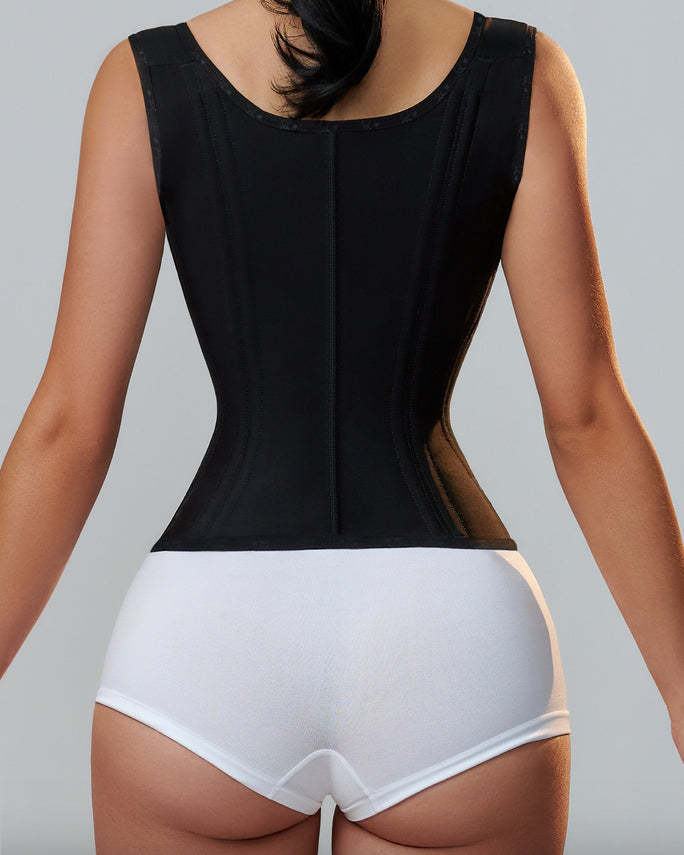 Ultra Waist Girdle With 13 Wheels With Brooches And Closure, Creates Hourglass Silhouette