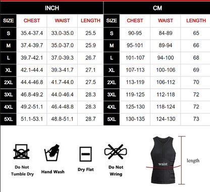 Neoprene Waist Trainer Adjustable Sweating Tank Top