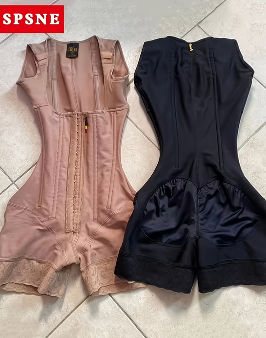 Pantalones cortos moldeadores de abdomen y realzadores de glúteos de alta compresión 