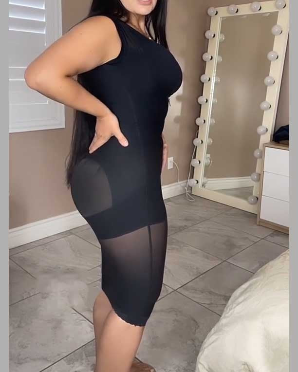 Women's Seamless Fajas Shapewear Zipper Front
