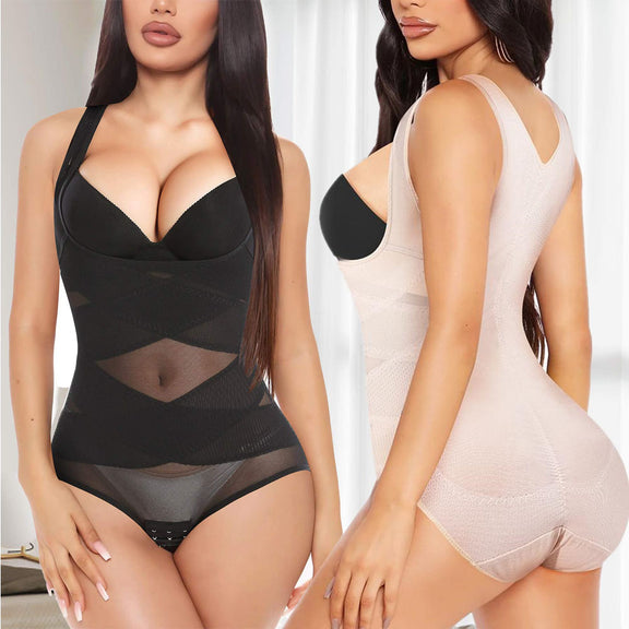 Women Seamless Open Bust Full Body Shapewear