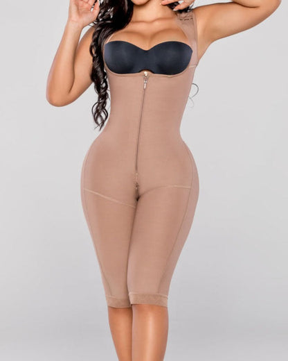 Fajas Shapewear Tummy Control Adjustable Body Shaper with Zipper