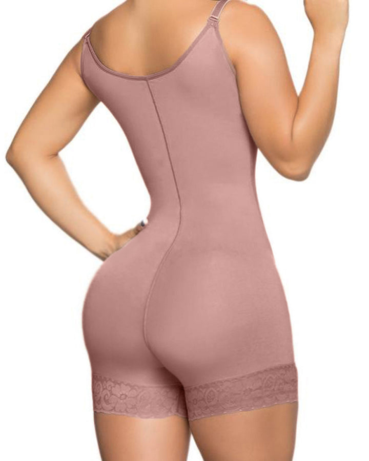 Sleeveless Cloth-blocked Crotch Women Body Shaper