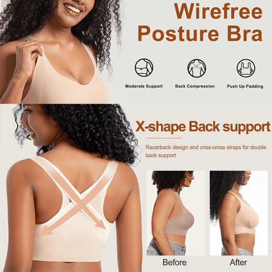 Sujetador deportivo tipo bralette transpirable para mujer
