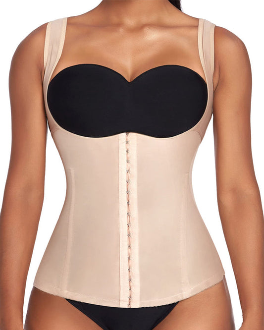 Waist Trainer Vest For Women Underbust Corset Body Shaper Tank Top Cincher Shapewear With Hooks
