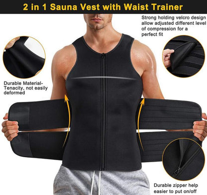 Neoprene Waist Trainer Adjustable Sweating Tank Top
