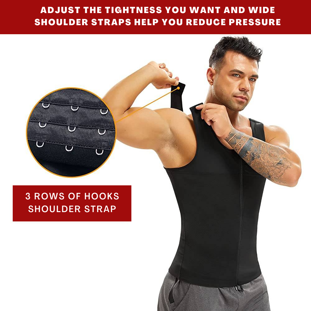 Men Adjustable Straps Posture Corrector Body Shaper Vest