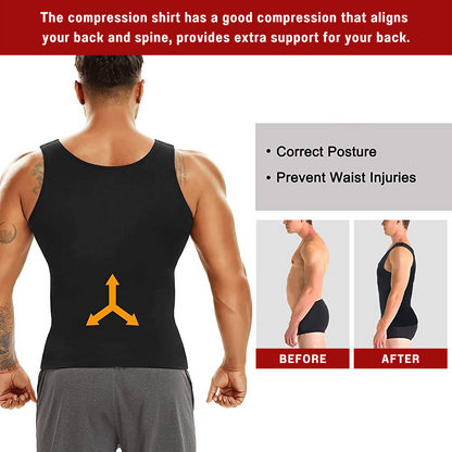 Men Adjustable Straps Posture Corrector Body Shaper Vest