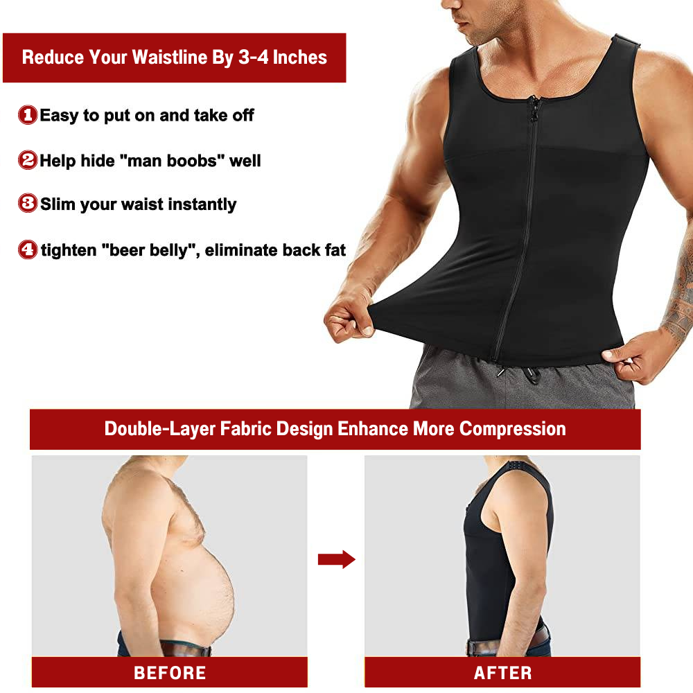 Men Adjustable Straps Posture Corrector Body Shaper Vest