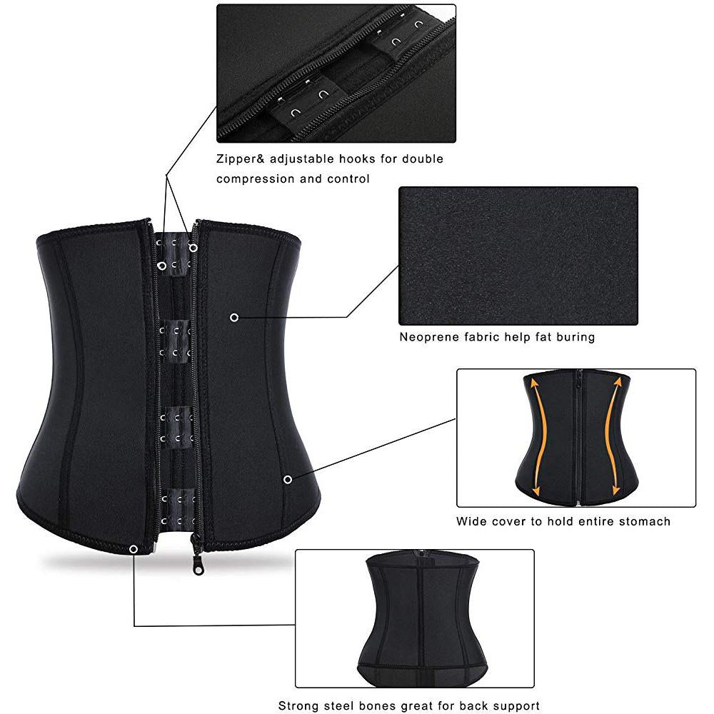 Men Waist Trainer Slimming Belt Neoprene Fat Burner Sweat Trimmer