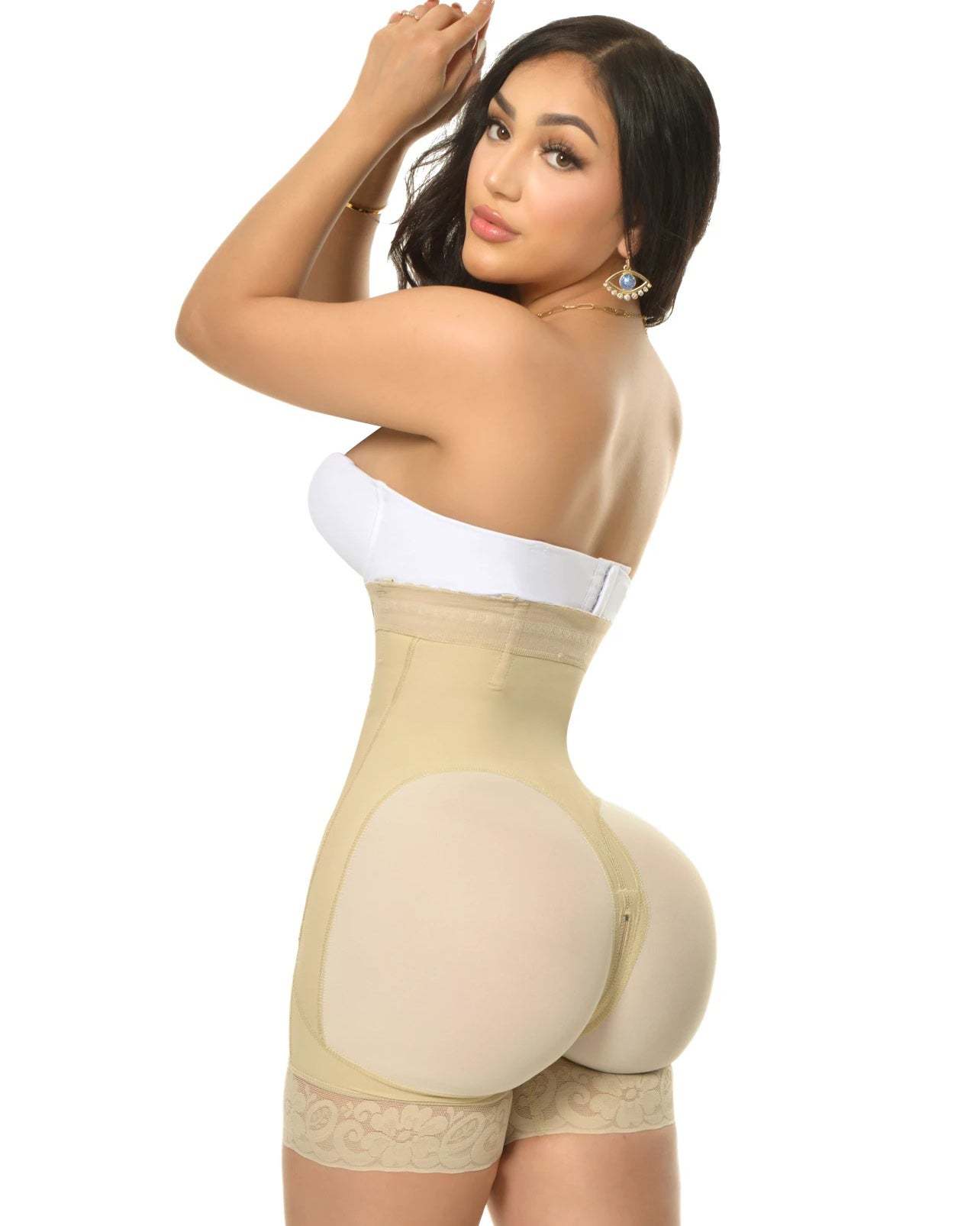 Tummy Control Body Shaper Women Open Crotch Butt Lifting Shapewear