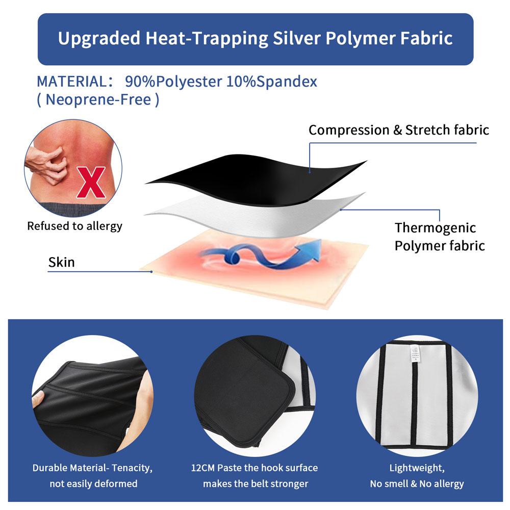 Nebility Men Upgrade Sweat Waist Trimmer for Weight Loss