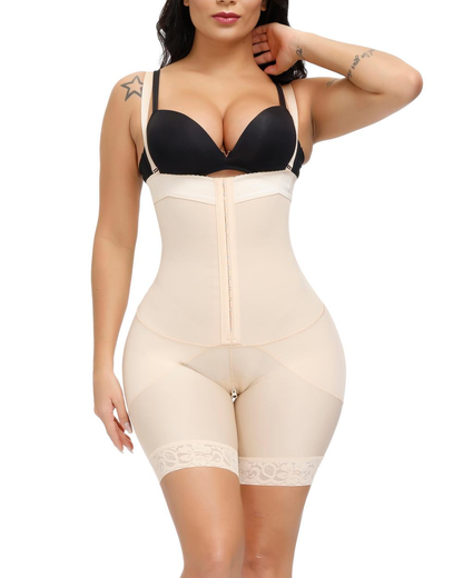Open Bust Tummy Control Push Up Shapewear For Women Body Shaper Bodysuit