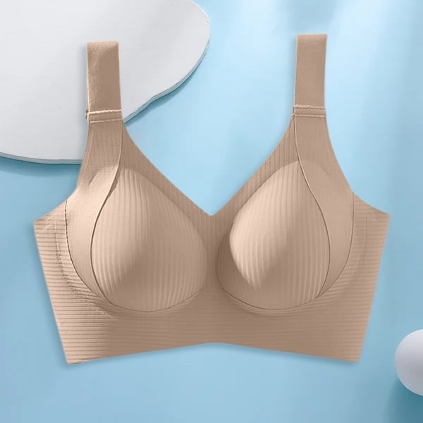 TIKTOK HOTSALES Women's Ribbed Push Up Adjustable Wireless Bra