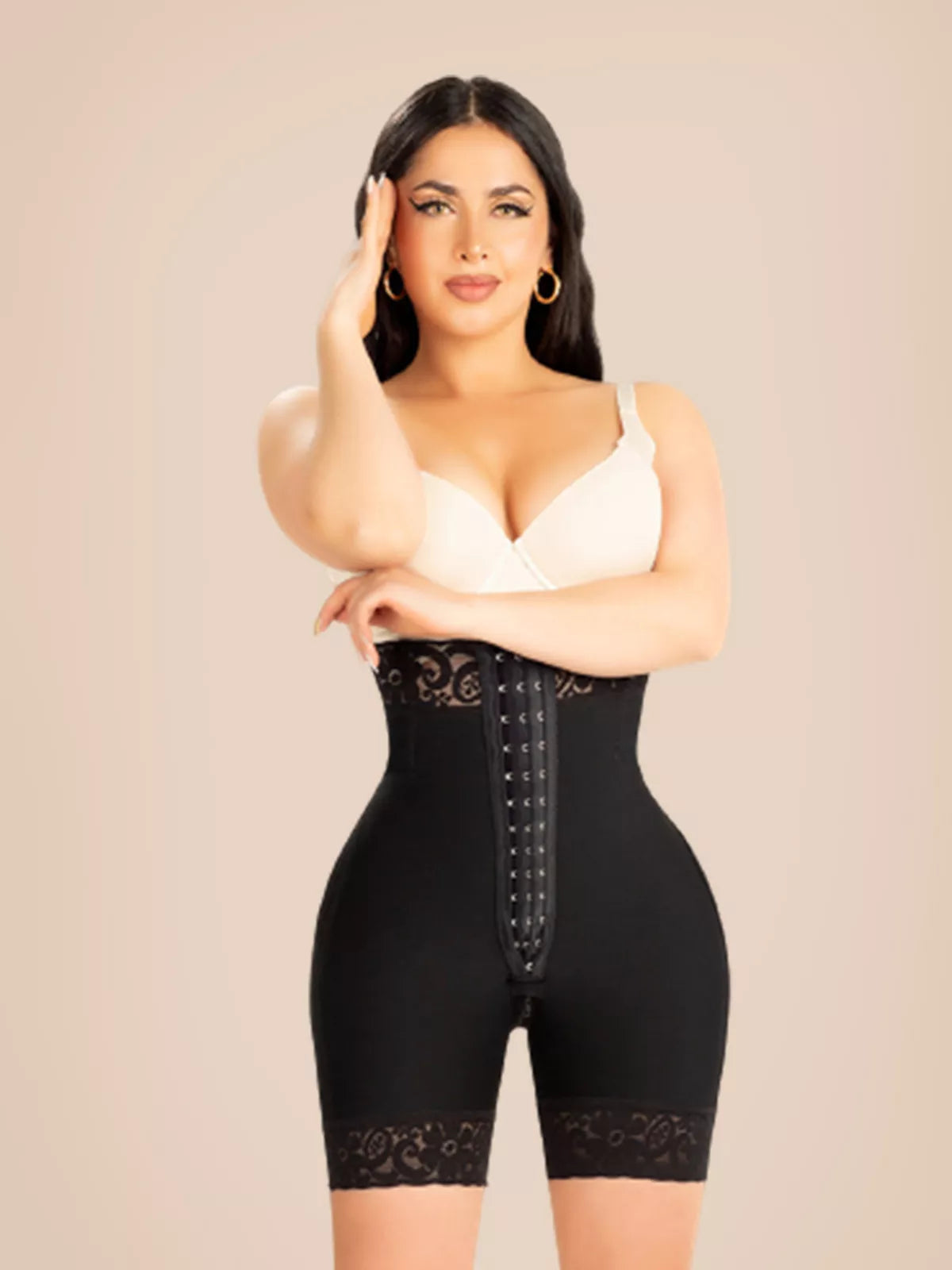 Booty Shaper Short High Waist, Hooks