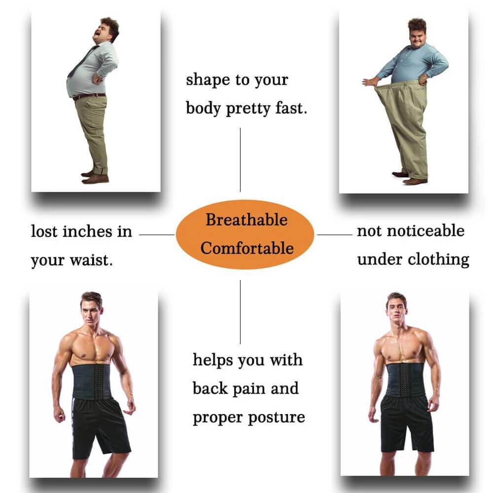 Fat Burning Waist Trainer Belt For Men