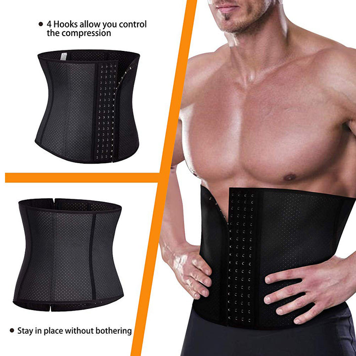 Waist Trainer Belt for Men Fat Burning Shaper Workout Trimmer Band