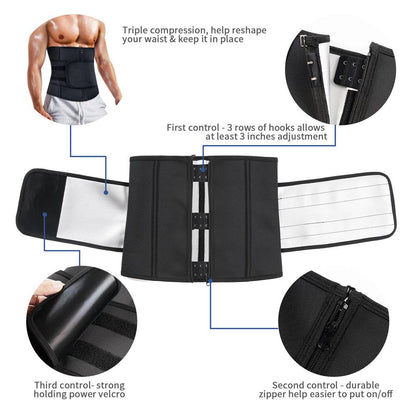 Nebility Men Upgrade Sweat Waist Trimmer for Weight Loss
