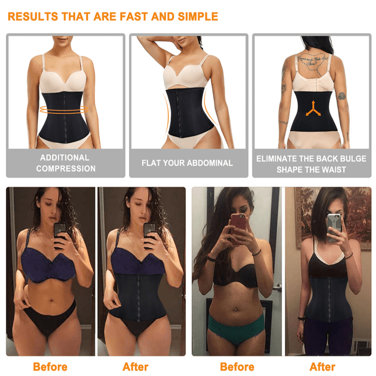 Zipper Hook Double Control Waist Cincher