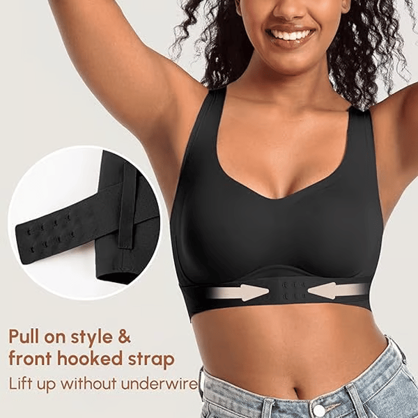Seamless breathable shaping corrective support bra