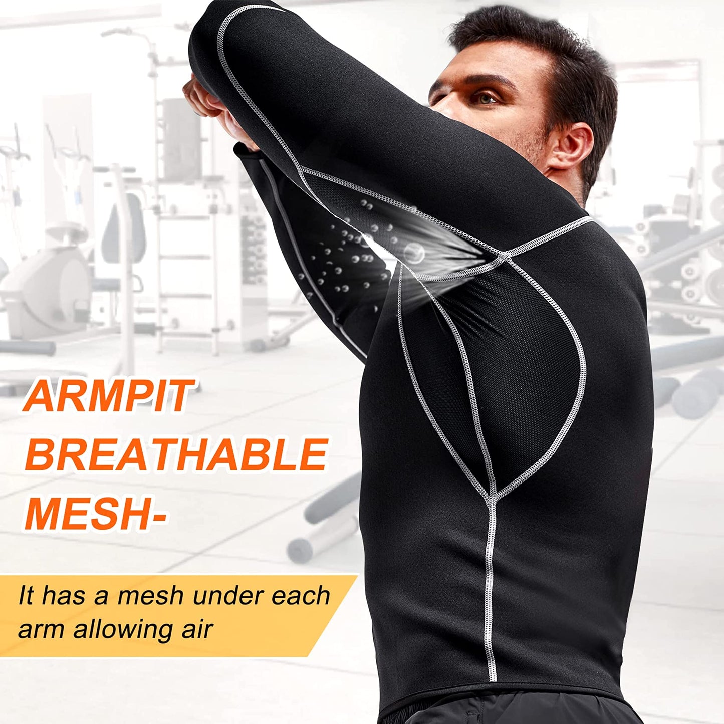 Neoprene Fat Burning Sauna Jacket with Full Zip Up