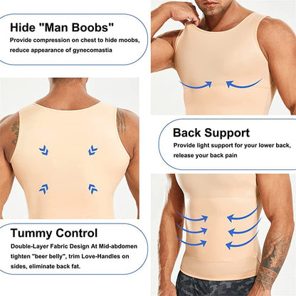 Men Compression Slimming Body Shaper Tank