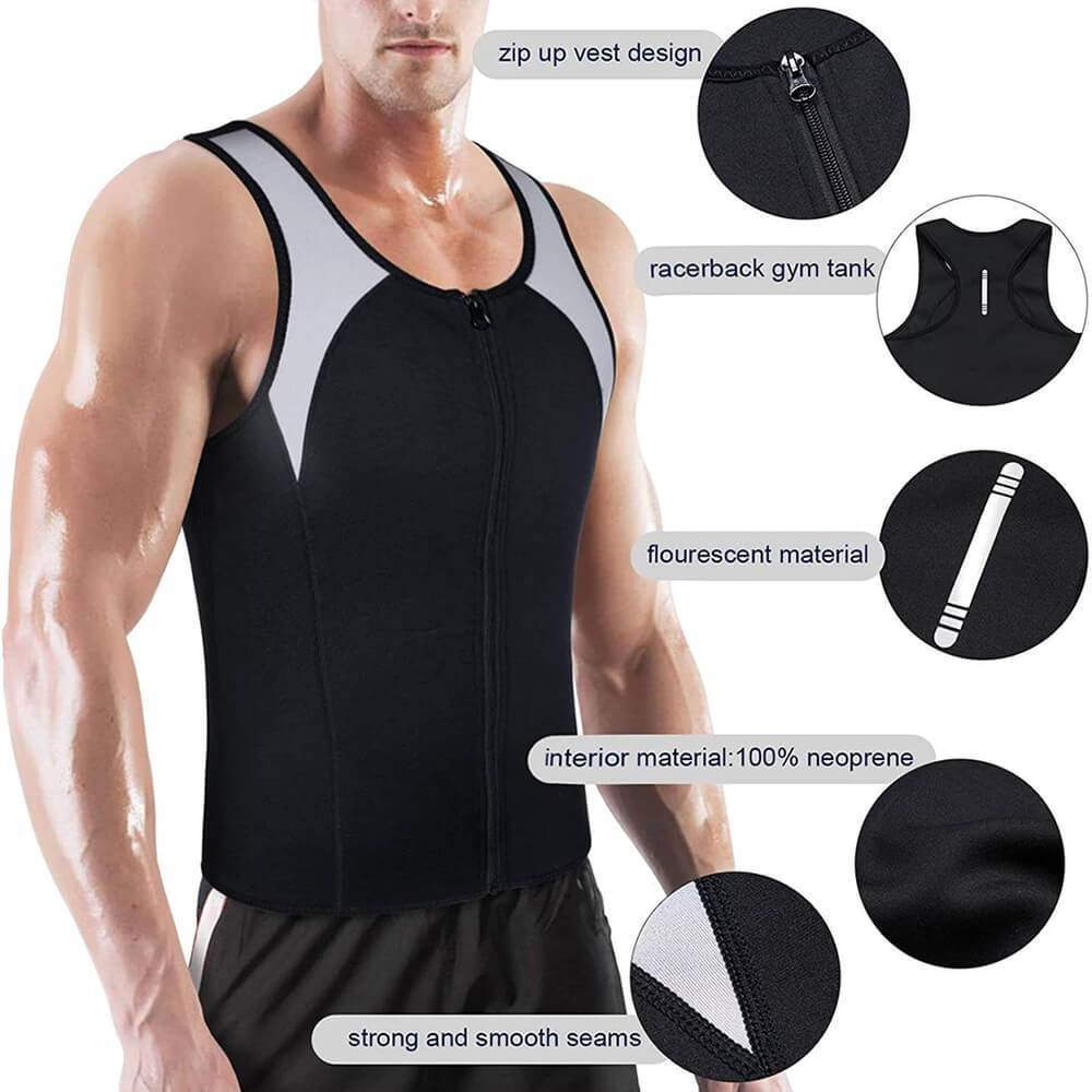 Men Night Sport Sweating Vest
