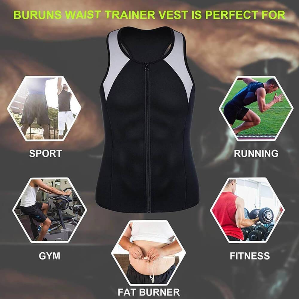 Men Night Sport Sweating Vest