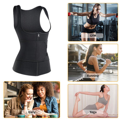 Women's Sweating Waist Trainer Vest Bodysuit