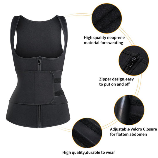 Women's Sweating Waist Trainer Vest Bodysuit