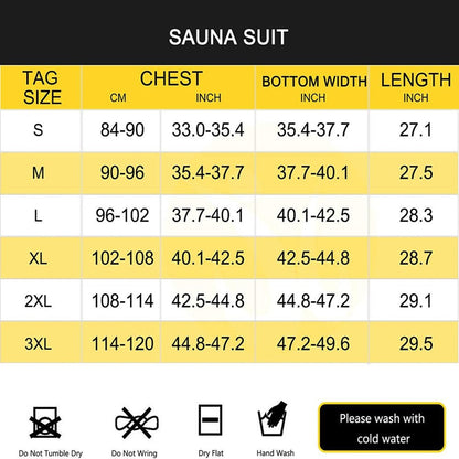 Men Workout Sweat Sauna Jacket