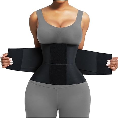Waist Trainer Belt Waist Cincher Trimmer Ab Belt Tummy Control Body Shaper with Triple Wrap Women and Men
