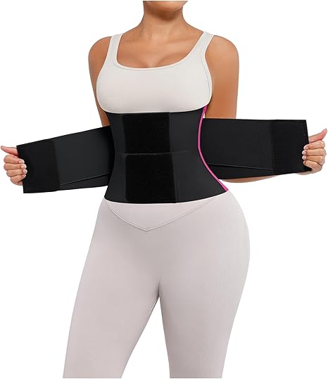 Waist Trainer Belt Waist Cincher Trimmer Ab Belt Tummy Control Body Shaper with Triple Wrap Women and Men