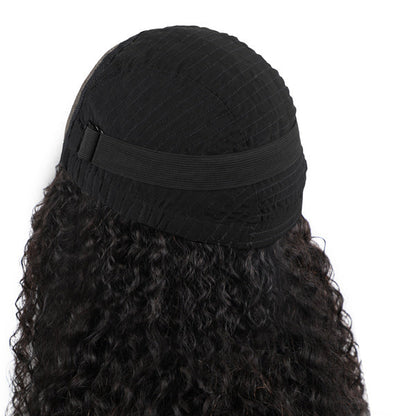 Peluca Go Wig 4x6 sin pegamento, con encaje suizo HD, ondas al agua, cabello humano, densidad del 180 % 