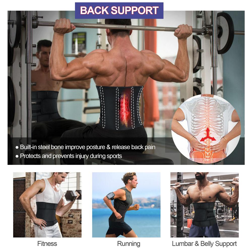 Nebility Men Upgrade Sweat Waist Trimmer for Weight Loss