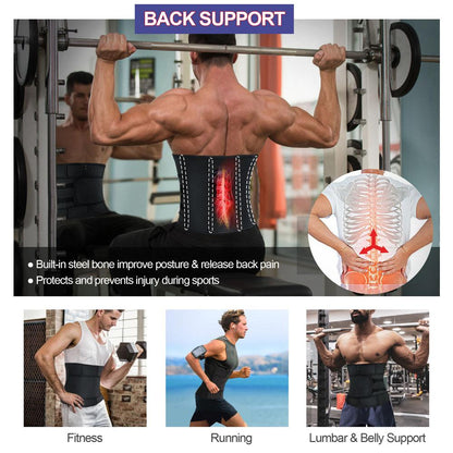 Nebility Men Upgrade Sweat Waist Trimmer for Weight Loss
