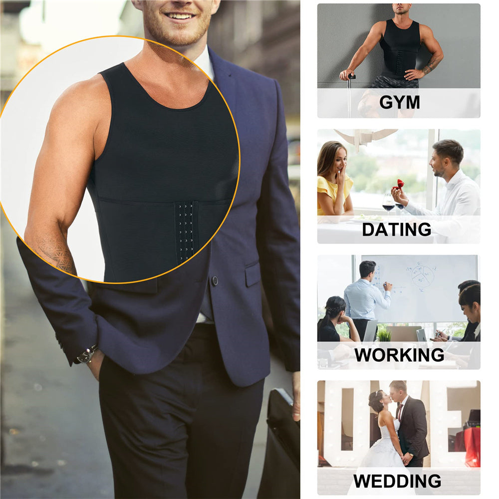 Men Compression Abdomen Body Shaper Vest